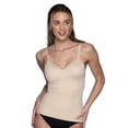 thumbnail image 1 of Vanity Fair Women's Shaping Cami with Built-In Wireless Bra, Tummy Control Shapewear Tank, 360 Smoothing Layering Top, Sizes S–2XL, 1 of 7