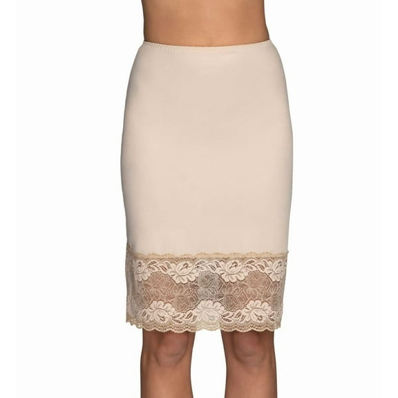 Vanity Fair Womens Lace Half Slip, XL-22 Length, Damask Neutral
