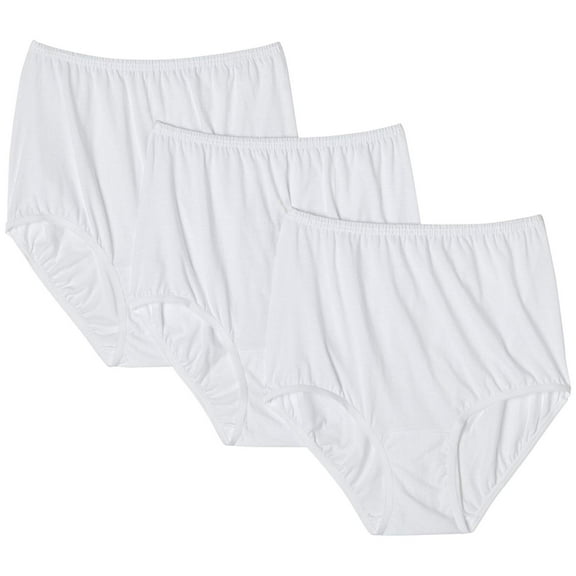 Vanity Fair Womens Perfectly Yours Classic Cotton Brief Panty, 7, SWH MULTI