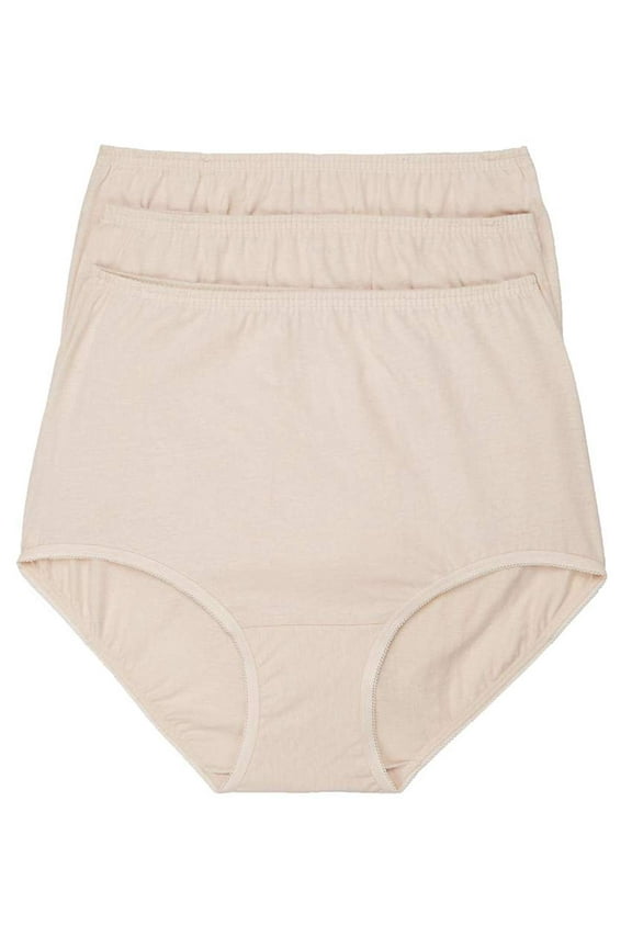 Womens Perfectly Yours Classic Cotton Brief Panty, 8, Fawn Multi