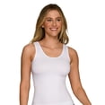 thumbnail image 1 of Vanity Fair Lingerie Women's Seamless Smoothing Spin Tank – Reversible Scoop or V-Neckline, Lightweight Everyday Layers, 1 of 7