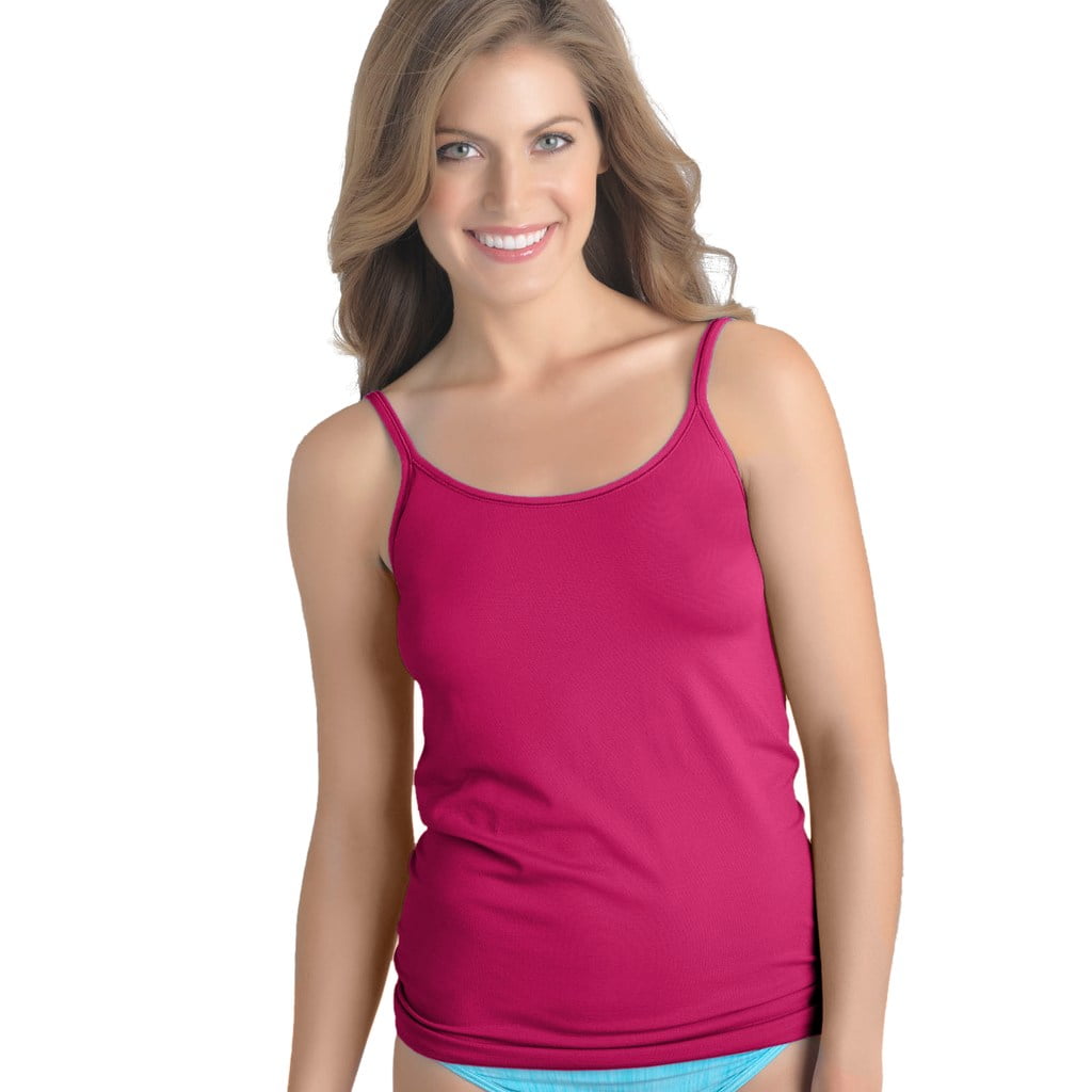 Vanity Fair Womens Seamless Tailored Camisole, M, Pomegranate