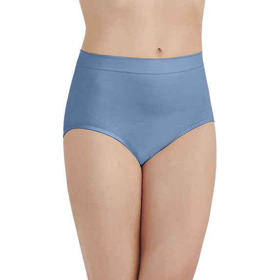 Vanity Fair Womens Smoothing Comfort Seamless Brief Panty, 10, Pond