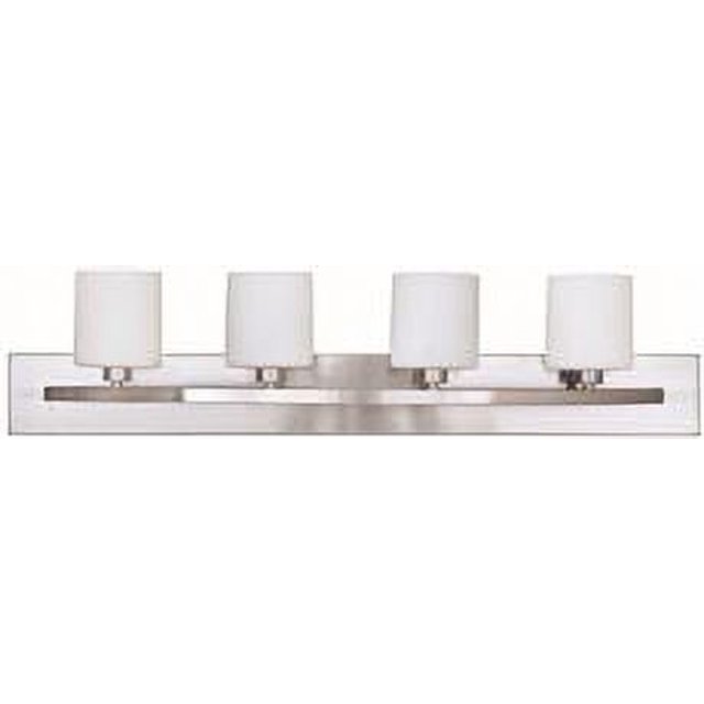 Vanity Fixture 4 Light Brushed Nickel Includes 4 X 40 Watt Halogen G9