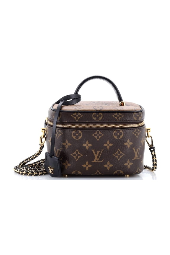 Vanity Handbag Reverse Monogram Canvas PM By Rebag