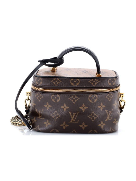 Vanity Handbag Reverse Monogram Canvas PM By Rebag