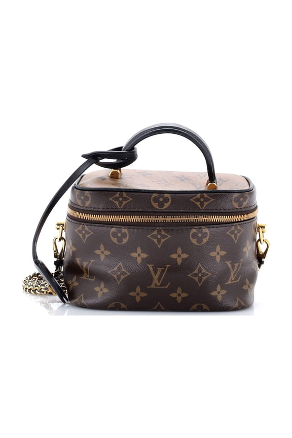 Vanity Handbag Reverse Monogram Canvas PM By Rebag