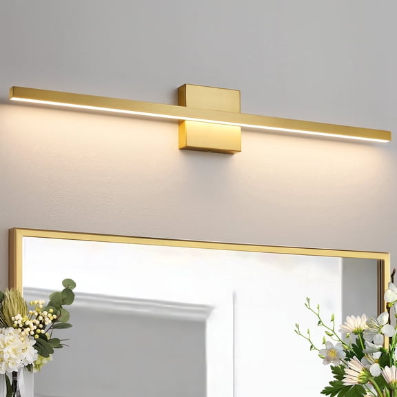 KAISITE 32 inch Modern Vanity Lights for Bathroom Lighting Fixtures over Mirror Dimmable Integrated LED Light Bar Bath Wall Sconce