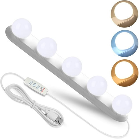Vanity Lights for Mirror, OGEDNAC Portable LED Makeup Light with 3 Colors Lighting Mode Adjustable & Dimmable for Vanity Table Dressing Room Mirror