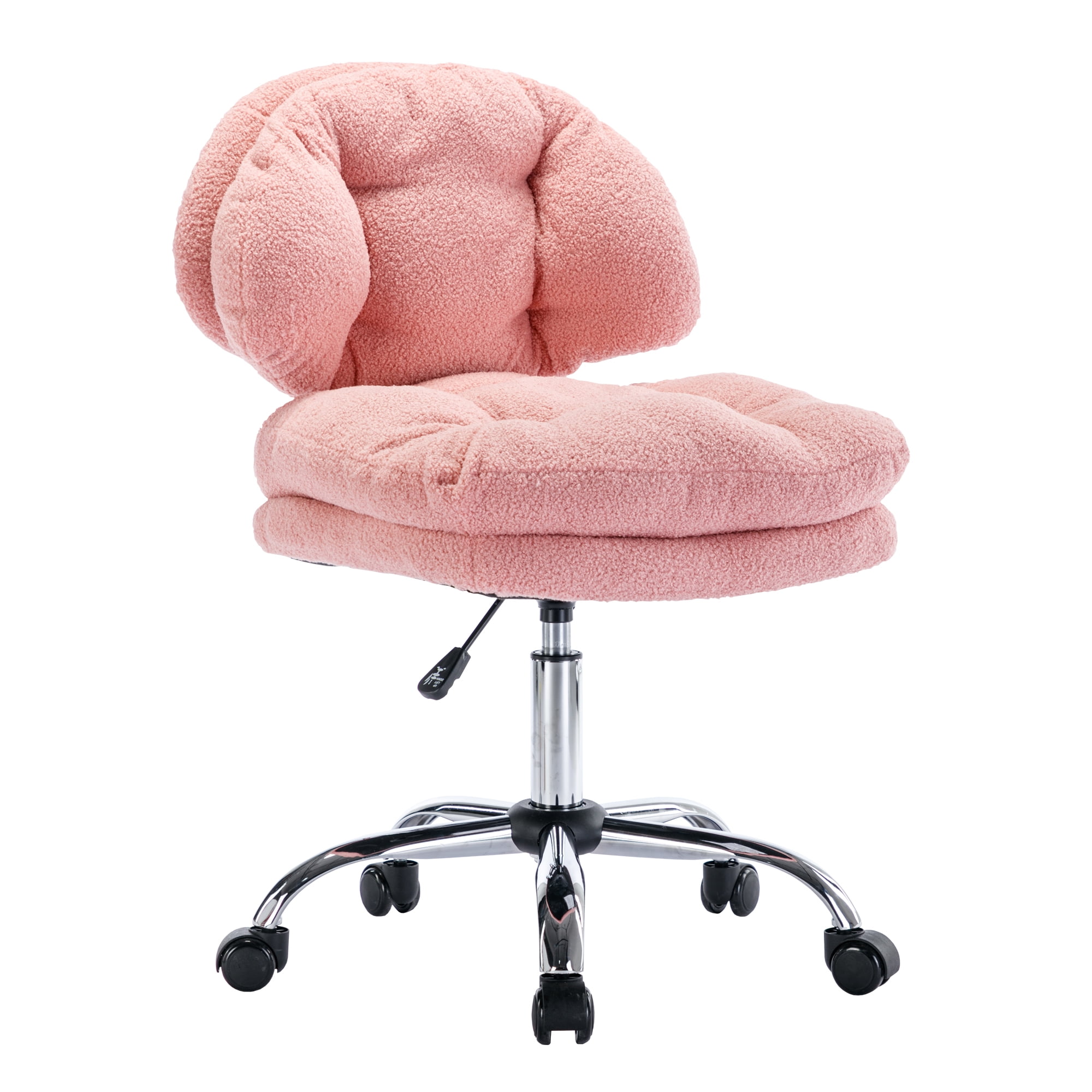 Dropship Pink Velvet Material. Home Computer Chair Office Chair Adjustable  360 °Swivel Cushion Chair With Black Foot Swivel Chair Makeup Chair Study  Desk Chair. No WheelsW115167384 to Sell Online at a Lower