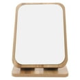 Vanity Makeup Mirror with Wood Stand Swivel Desktop Tabletop Mirror for
