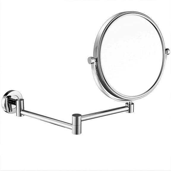 Vanity Mirror 8 inch Double Sided Wall Mount Makeup Mirror with Magnification,Two-Sided 360Swivel Extendable Cosmetic Mirror Bathroom Shaving Mirror /Black Bronze
