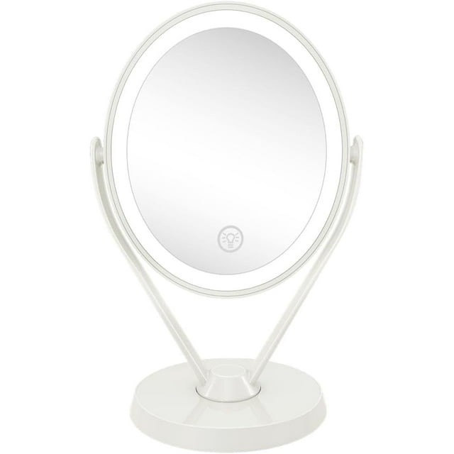Vanity Mirror, Rechargeable, USB LED, 7X Magnification, Touch Control