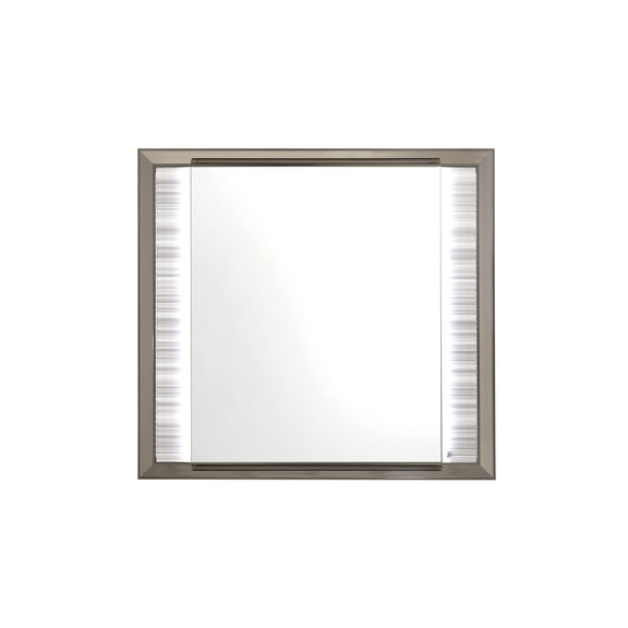 Vanity Mirror, STAR WHITE MIRROR WITH LED, White Dresser Mirror,Solid Wood+Mdf Full Length Vanity Mirror, Household Supplies & Décor, Mirrors, Vanity & Dresser Mirrors STAR WHITE MIRROR WITH LED