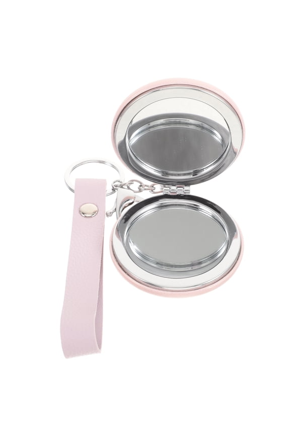 Vanity Mirror Vintage Keychain Makeup Light Small Miss Travel Pink