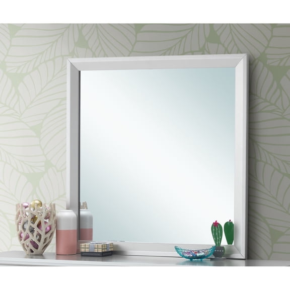 Vanity Mirror with Modern Style, Silver Champagne Finish