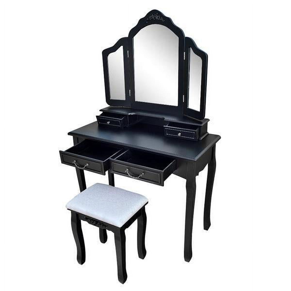 Vanity Set with LED Light Lighted Mirror Makeup Dressing Table Bedroom