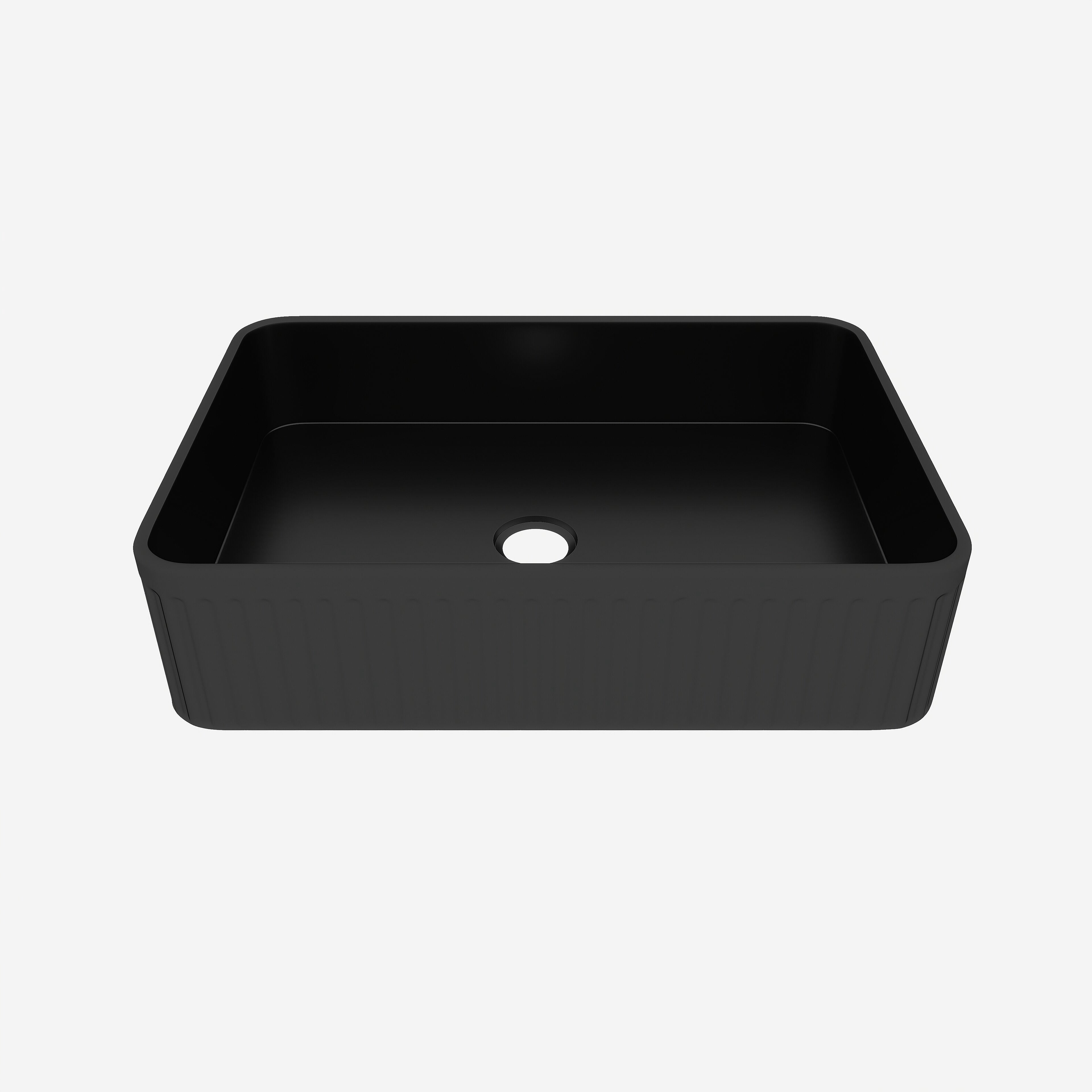 Vanity With Sink, BB17, Integrated Black Ceramic Basin, Drain and ...