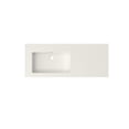 thumbnail image 1 of Vanity With Sink, Stone Resin Solid Surface Bathroom Vanity Basin Sink, Matte White Bathroom Vanity,Solid Surface Single Sink Vanity, Bath & Faucets Bathroom Vanities, 1 of 6