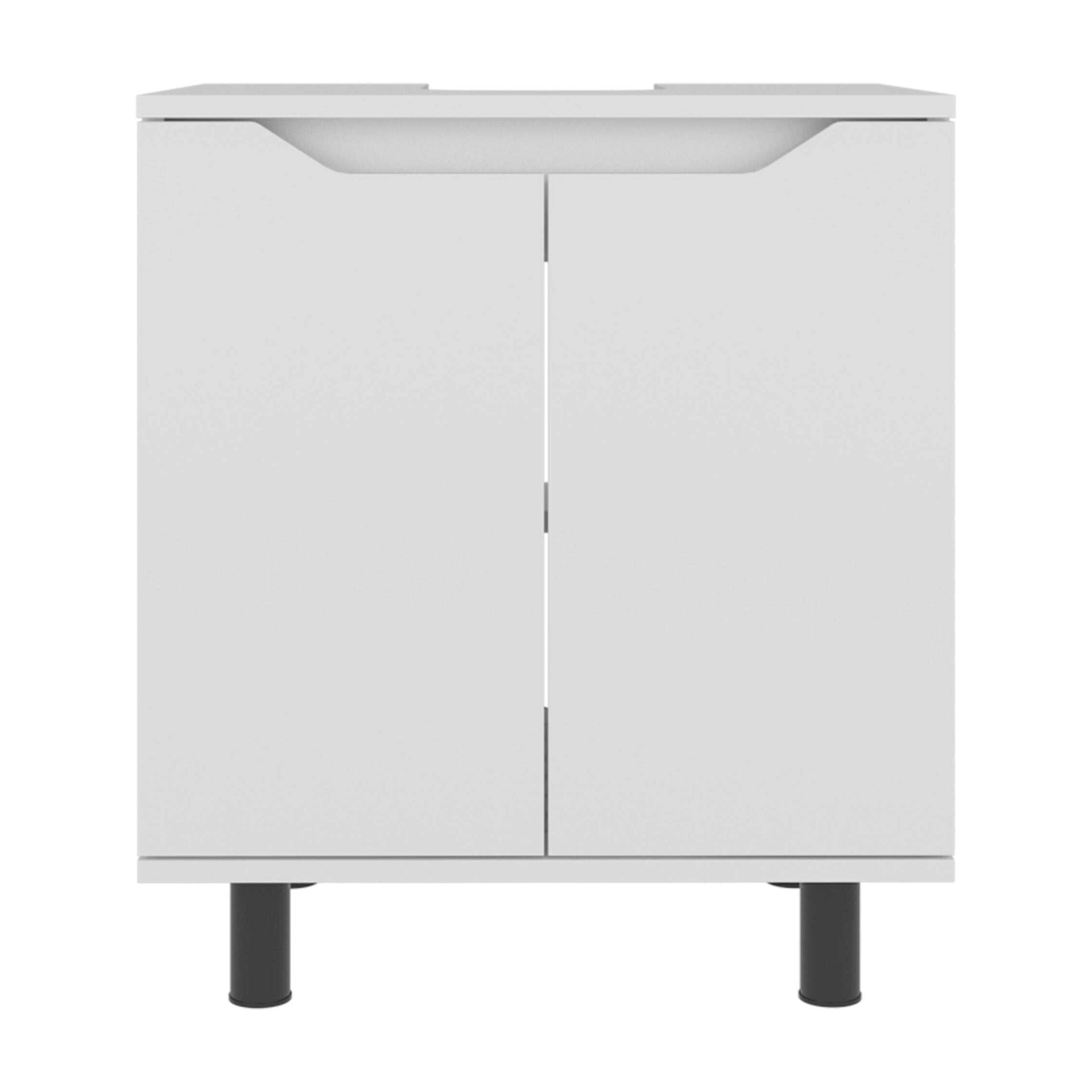 Vanity With Sink, White Bathroom Vanity Cabinet for Pedestal Sink, White Bathroom Vanity,Particle Board Single Sink Vanity, Bath & Faucets Bathroom Vanities
