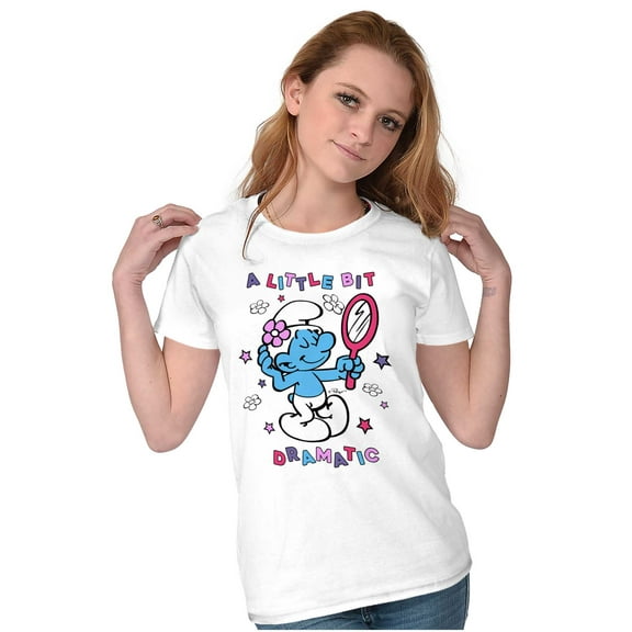 Vanity Smurf A Little Bit Dramatic Women's T Shirt Ladies Tee Brisco Brands S