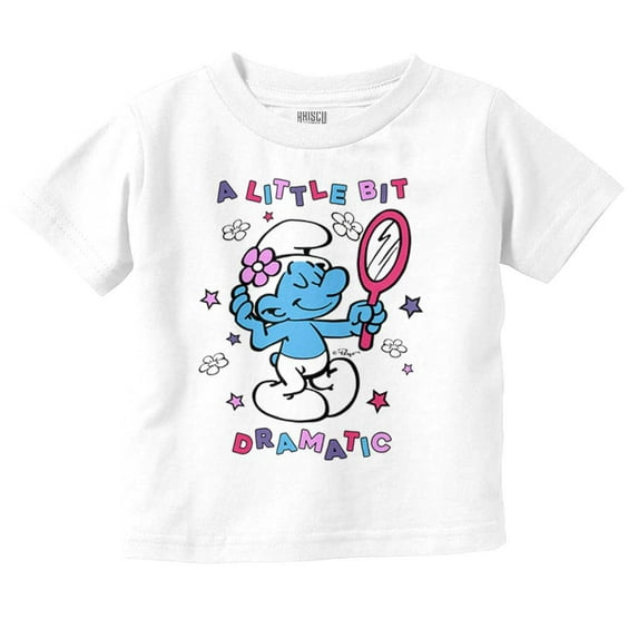 Vanity Smurf A Little Bit Dramatic Youth T Shirt Tee Girls Infant Toddler Brisco Brands 6M