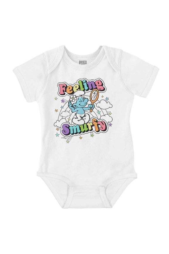Vanity Smurf Feeling Smurfy Rainbow Bodysuit Jumper Girls Infant Baby Brisco Brands 24M
