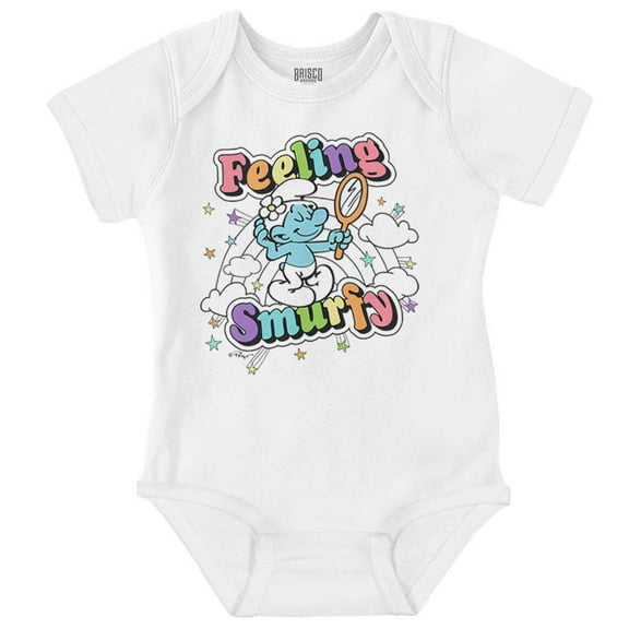 Vanity Smurf Feeling Smurfy Rainbow Bodysuit Jumper Girls Infant Baby Brisco Brands NB