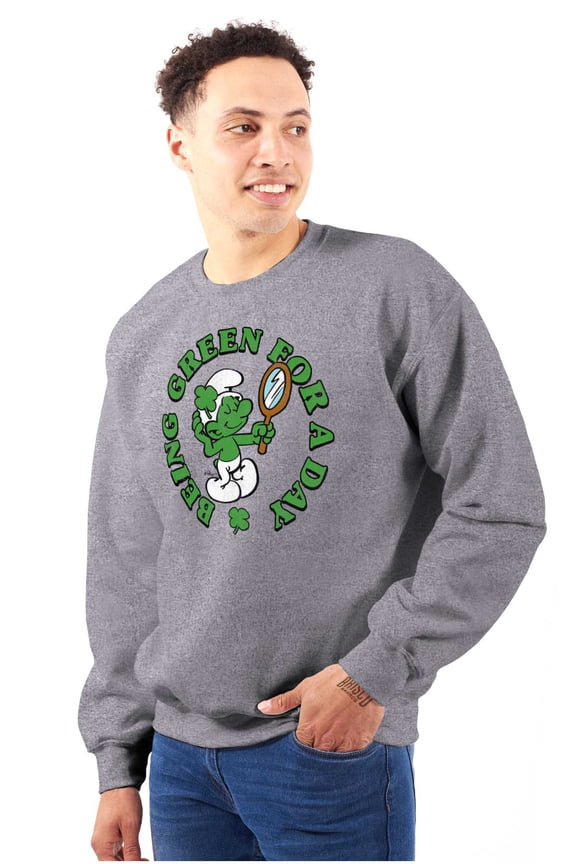 Vanity Smurf Green For St Paddys Day Unisex Plus Size Sweatshirt Brisco Brands 4X