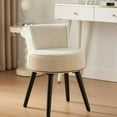 thumbnail image 1 of Vanity Stool with Back - Vanity Chair with Back Small Chair for Vanity Makeup Vanity Chair Velvet Vanity Stool Chair Tufted Accent Chairs Makeup Chair for Vanity for Women Girls and Kids, 1 of 6