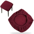 thumbnail image 1 of Vanity Stool Covers Square Dining Chair Seat Covers Stretch Stool Cover With Non Slip Design Polyester Spandex High Elasticity Multiple Colors 33 * 38Cm Easy Install Elastic Band, 1 of 4