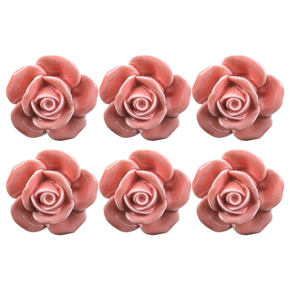 Vanity Table Cabinet Handle Door Handles Closet Dresser Cupboard Pulls for Cabinets Knob 6 Pcs