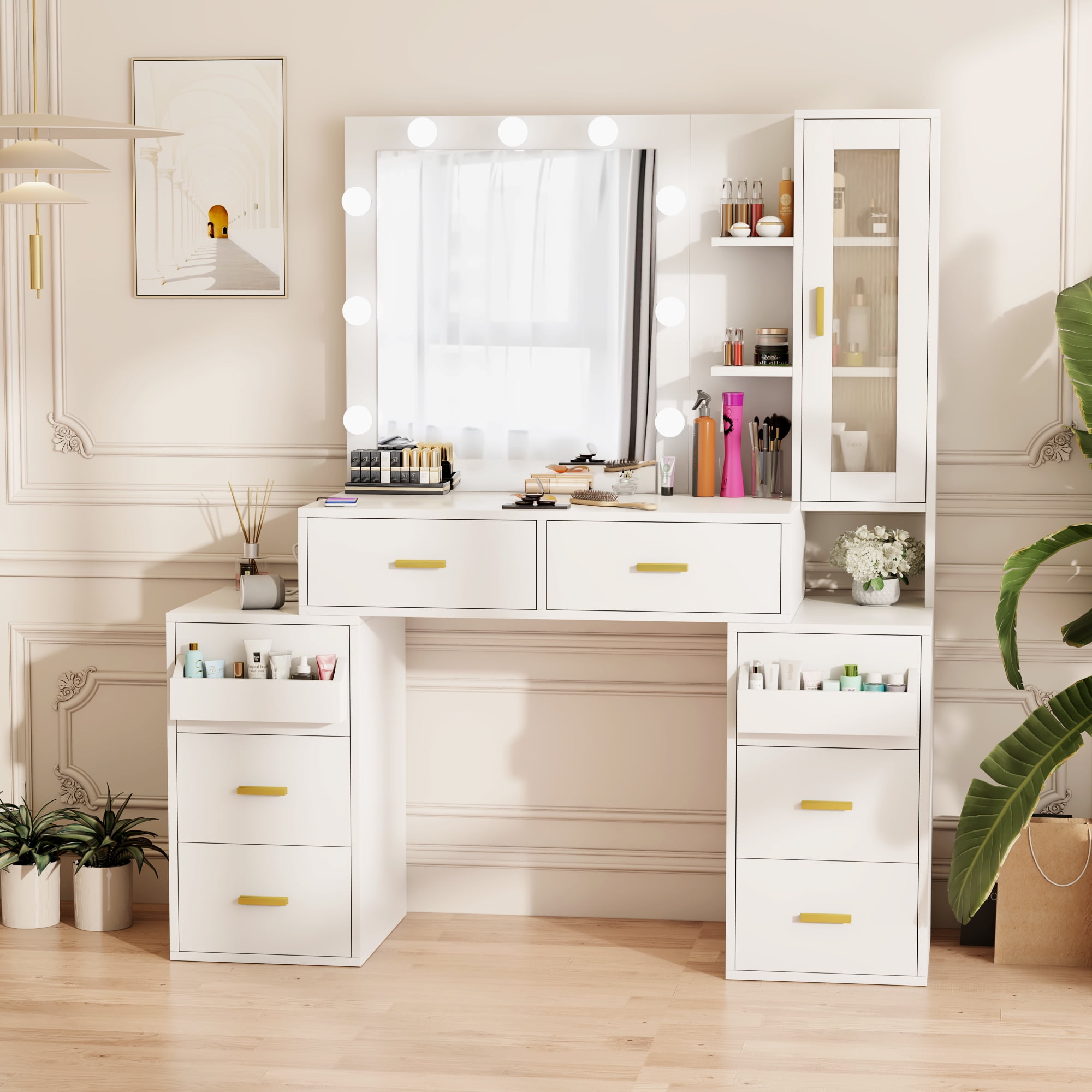 Womens dressing table with drawers deals