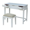 thumbnail image 1 of Vanity Table and Bench in Snow White, 1 of 5