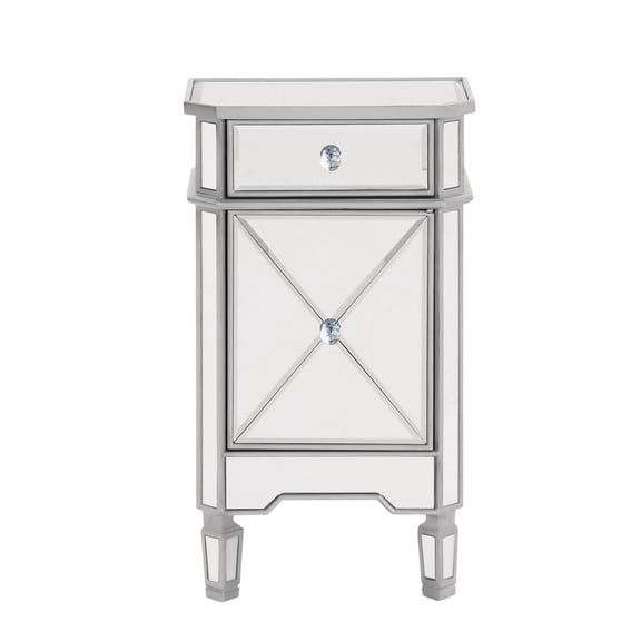 Vanity Table in Silver Finish