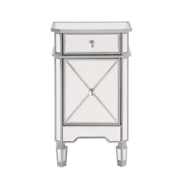 Vanity Table in Silver Finish