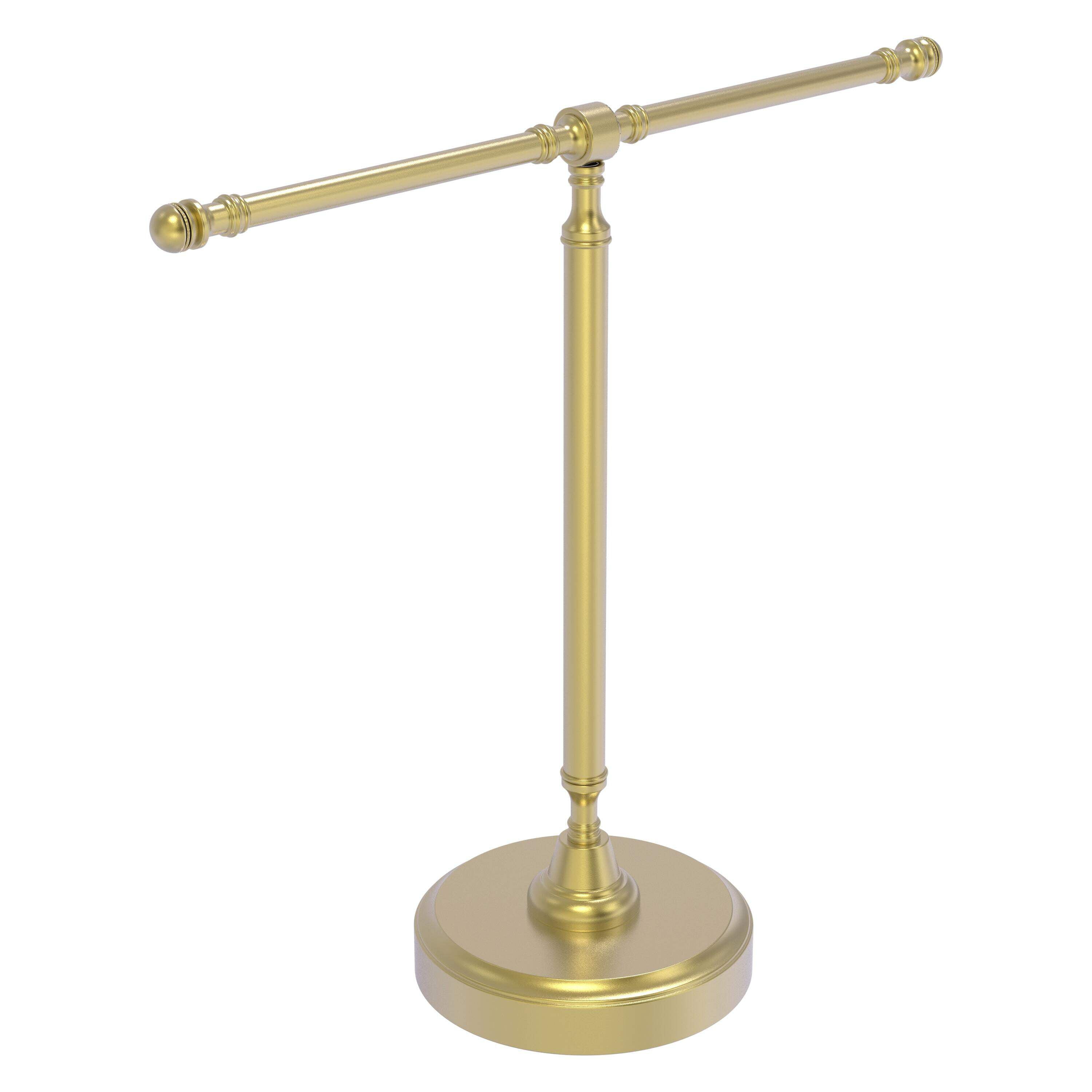 Allied Brass Vanity Top 2 Arm Guest Towel Holder in Satin Chrome Allied Brass Vanity Top 2 Arm Guest Towel Holder in Satin Chrome