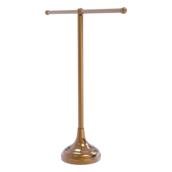 Vanity Top 2 Arm Guest Towel Valet - Brushed Bronze