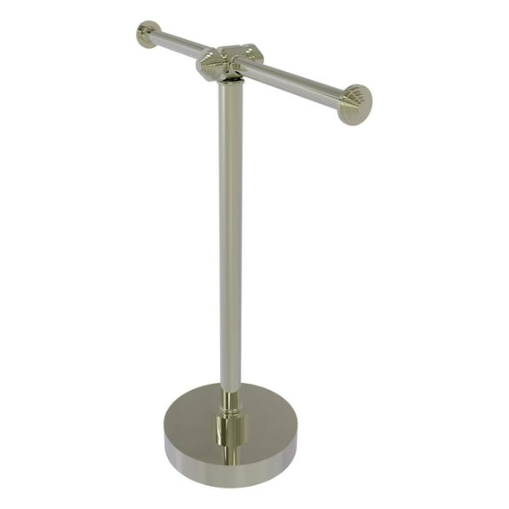 Vanity Top 2 Arm Guest Towel Valet - Polished Nickel