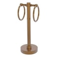 thumbnail image 1 of Vanity Top 2 Towel Ring Guest Towel Holder with Groovy Accents in Brushed Bronze, 1 of 11