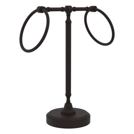 Vanity Top 2 Towel Ring Guest Towel Valet - Oil Rubbed Bronze