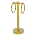 thumbnail image 1 of Vanity Top 2 Towel Ring Guest Towel Valet - Polished Brass / Twisted, 1 of 11