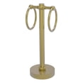 thumbnail image 1 of 953T-SBR Vanity Top 2 Towel Ring Guest Towel Holder with Twisted Accents, Satin Brass, 1 of 11