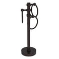 thumbnail image 1 of Vanity Top 3 Towel Ring Guest Towel Valet - Antique Bronze / Grooved, 1 of 10