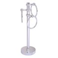 thumbnail image 1 of Vanity Top 3 Towel Ring Guest Towel Valet - Satin Chrome / Twisted, 1 of 5