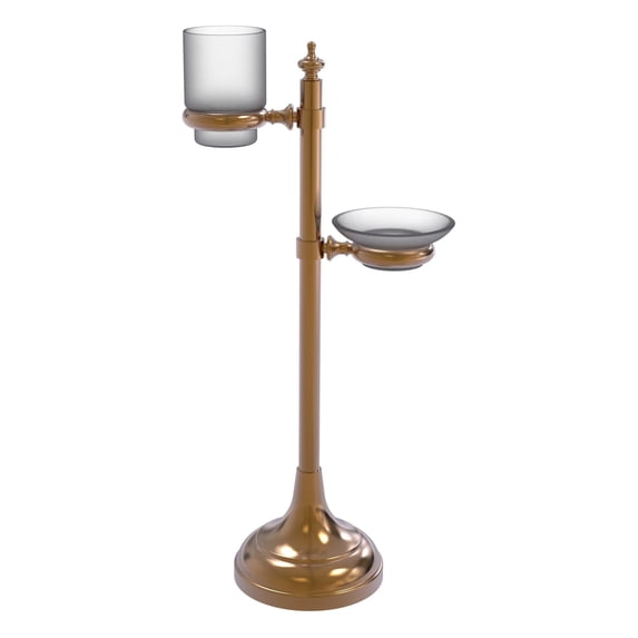 Vanity Top Multi-Accessory Ring Stand in Brushed Bronze