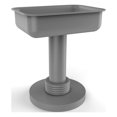 thumbnail image 1 of Vanity Top Soap Dish - Matte Gray / Grooved, 1 of 11