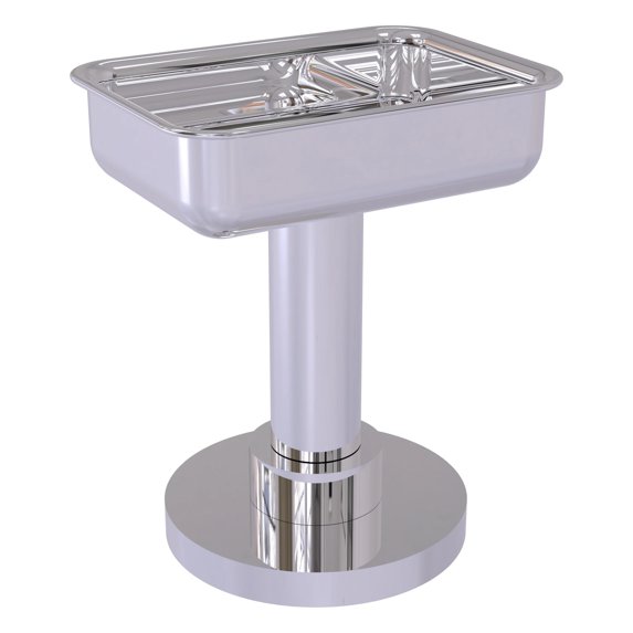 Vanity Top Soap Dish - Polished Chrome / Smooth