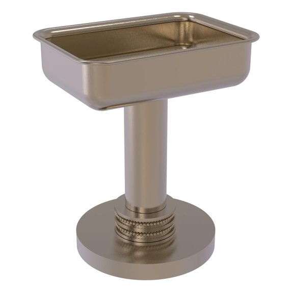Vanity Top Soap Dish with Dotted Accents (Build to Order)