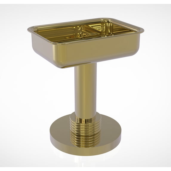 Vanity Top Soap Dish with Groovy Accents
